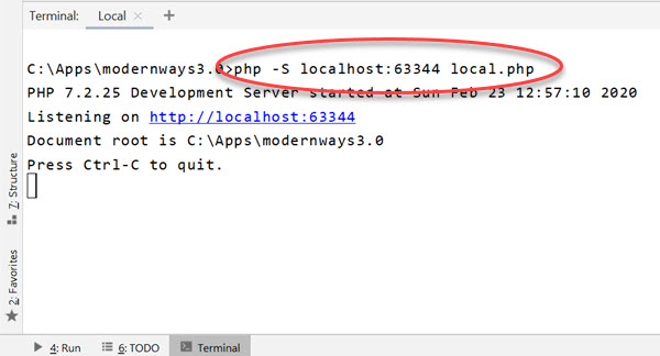 start built-in PHP webserver with routing in stead of htaccess